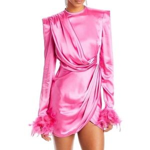 Bronx & Banco Pink Silk Mini Dress